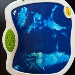 Crayola Blue and White Drawing Pad with Green Button